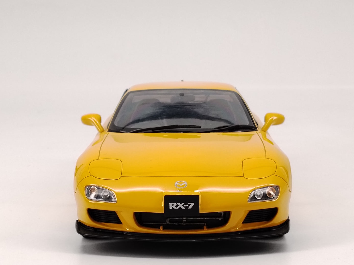 OTTO 1/18 Mazda RX7 FD TYPE R yellow simulation car model ornaments