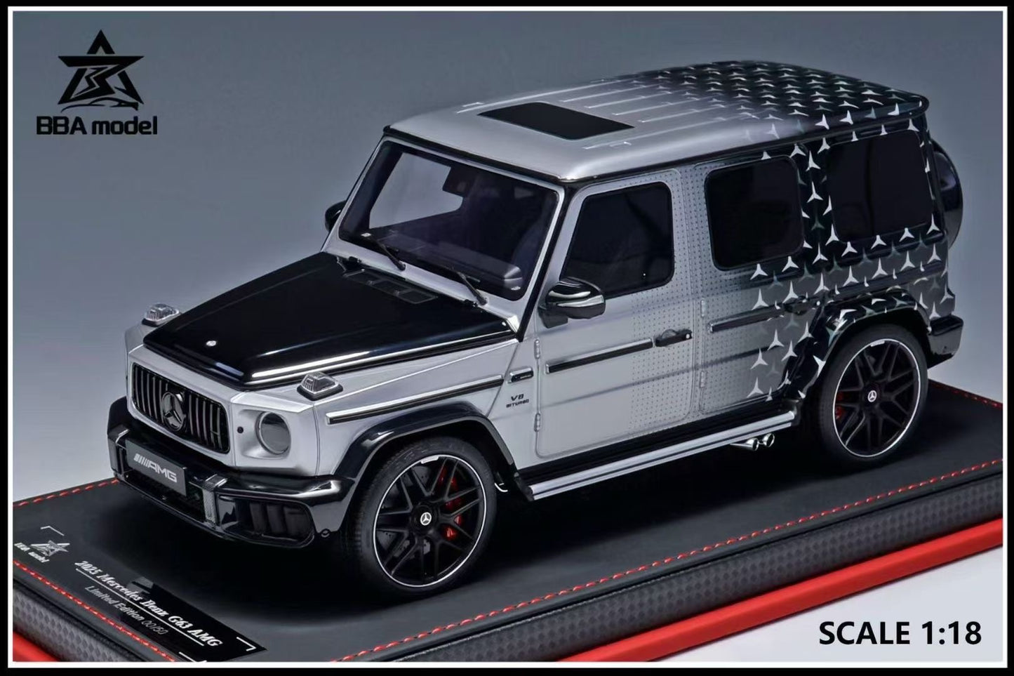 BBA model 1/18 2025 Mercedes-Benz-G63 AMG resin car model
