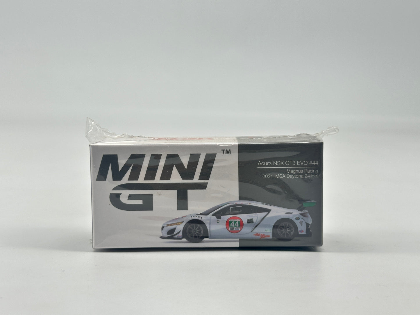 MINIGT 1/64 Acura NSX GT3 EVO #44 White Paint Die Cast Car Model MGT210