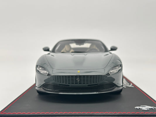 BBR 1/18 Ferrari Roma Grey Resin Car Model Ornaments