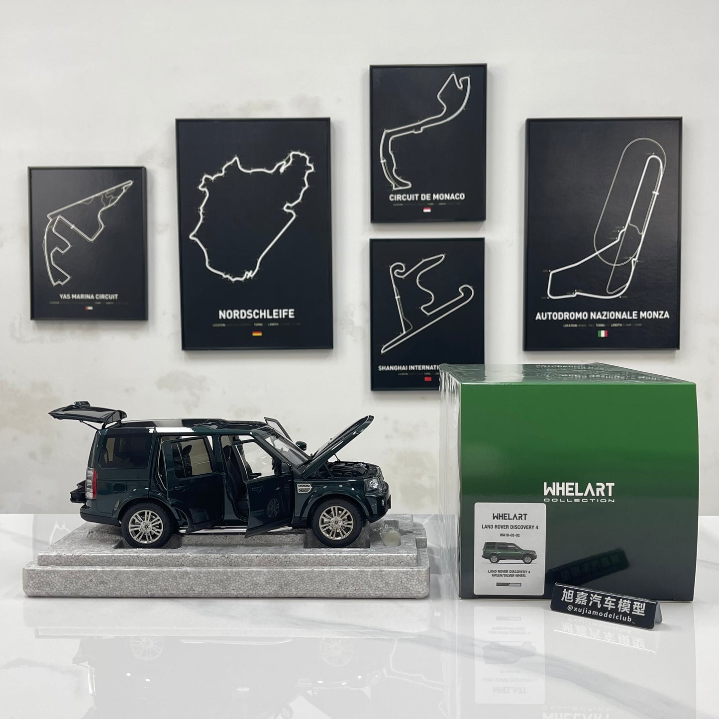 WHELART 1/18 Land Rover Discovery 4 – British Green (WH016)