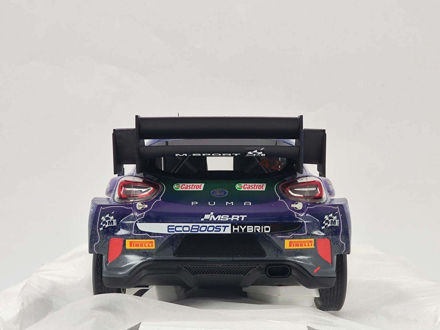 Topspeed 1/18 Ford Puma Rally1 #42 Scale Model Car