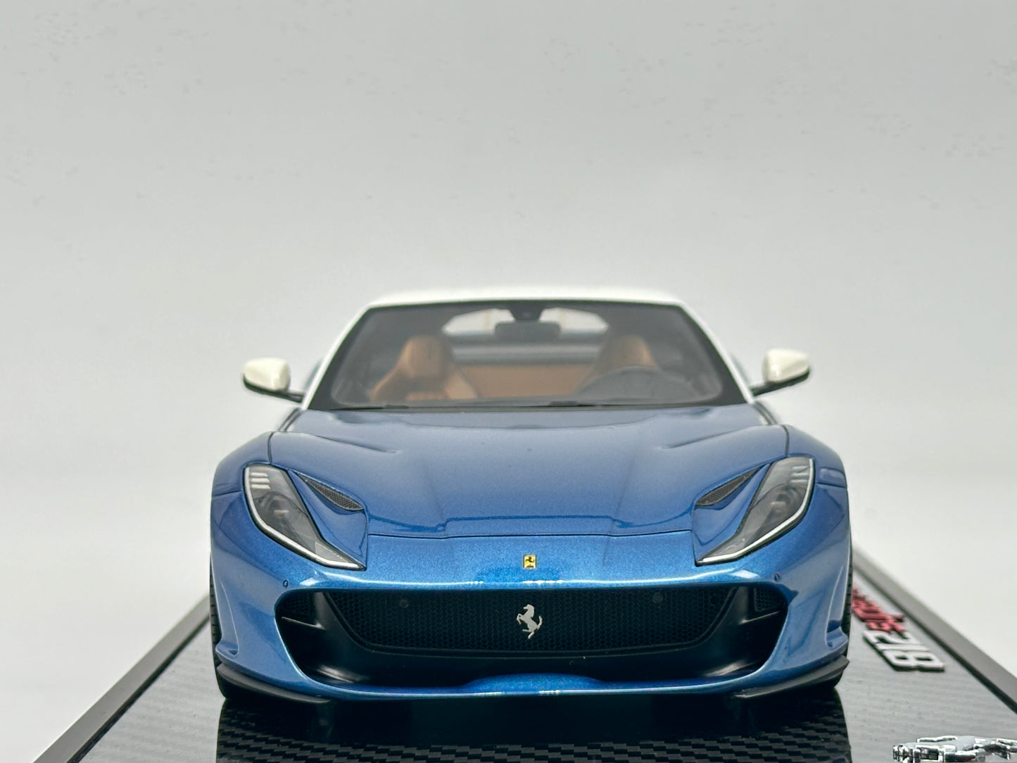 BBR 1/18 Ferrari 812 Superfast Light Metallic Blue Limited Edition Car Model Birthday Gift Ornaments