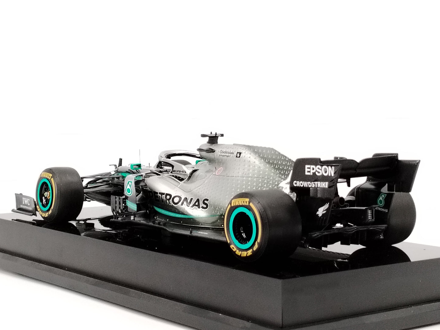 Amalgam 1/18 Mercedes-AMG F1 W10 EQ POWER+2019 Hamilton Black and Gray Limited Edition Car Model M6042-324
