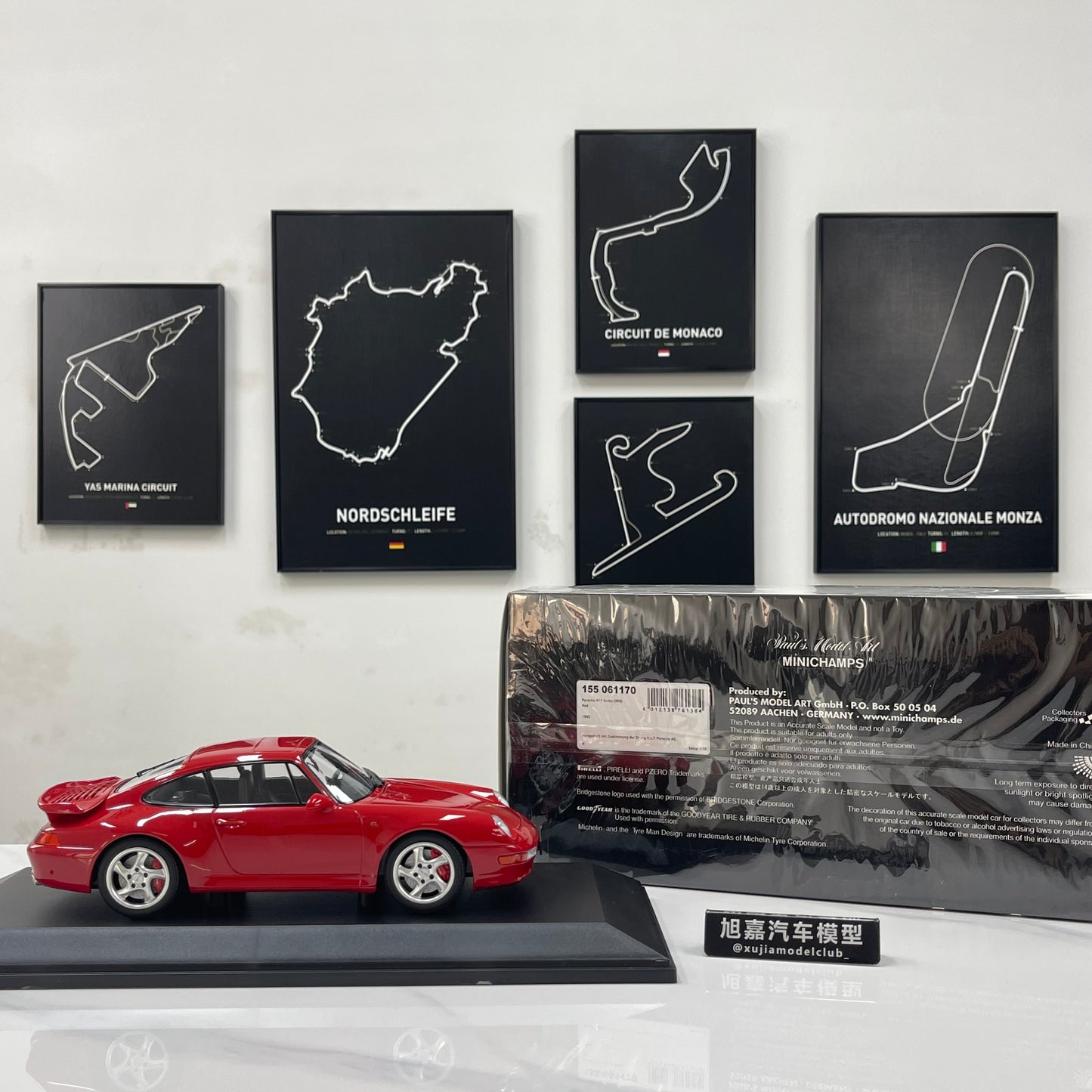 MINICHAMPS 1/18 Porsche 911 (993) Turbo (1995) Red 155061170