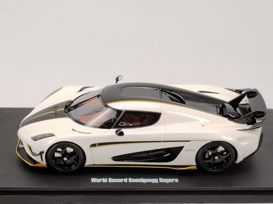 GT Spirit 1/18 Koenigsegg REGERA RECORD White Resin Car Model