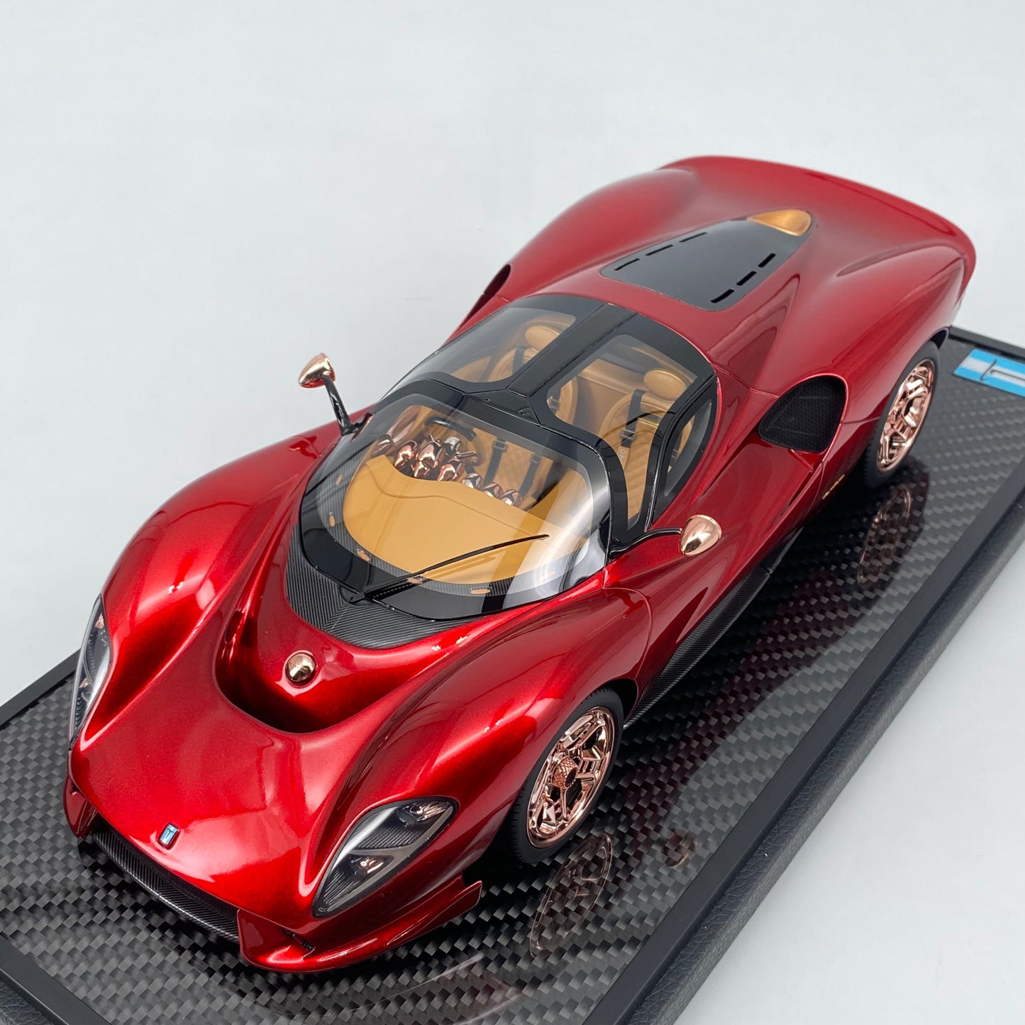 PEAKO 1/18 DE Tomaso P72 Metallic Red Limited Edition Car Model