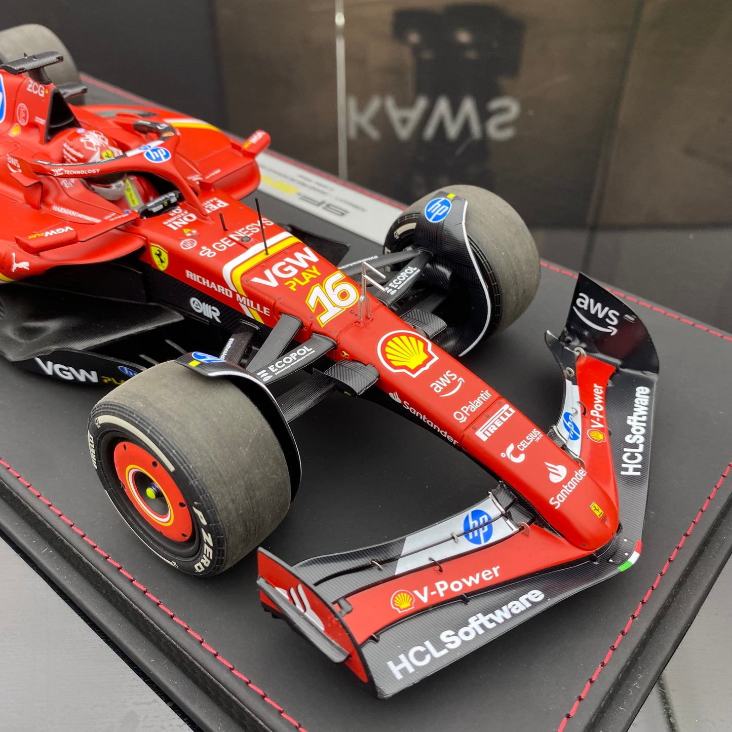 BBR1/18 Ferrari Miami #16 Charles Leclerc 3rd place racing car model