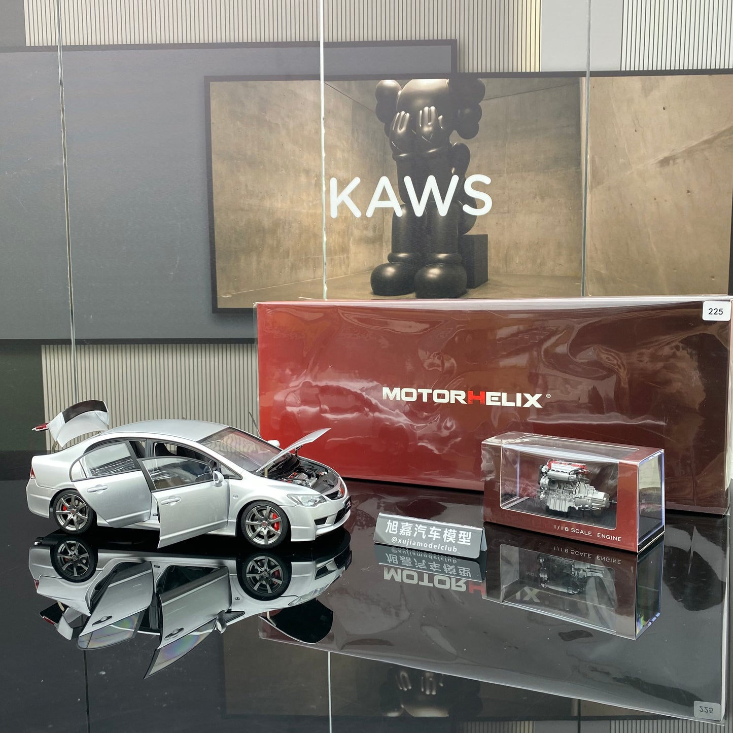 MOTORHELIX 1/18 Honda Civic Type R(FD2)2007 alloy car model
