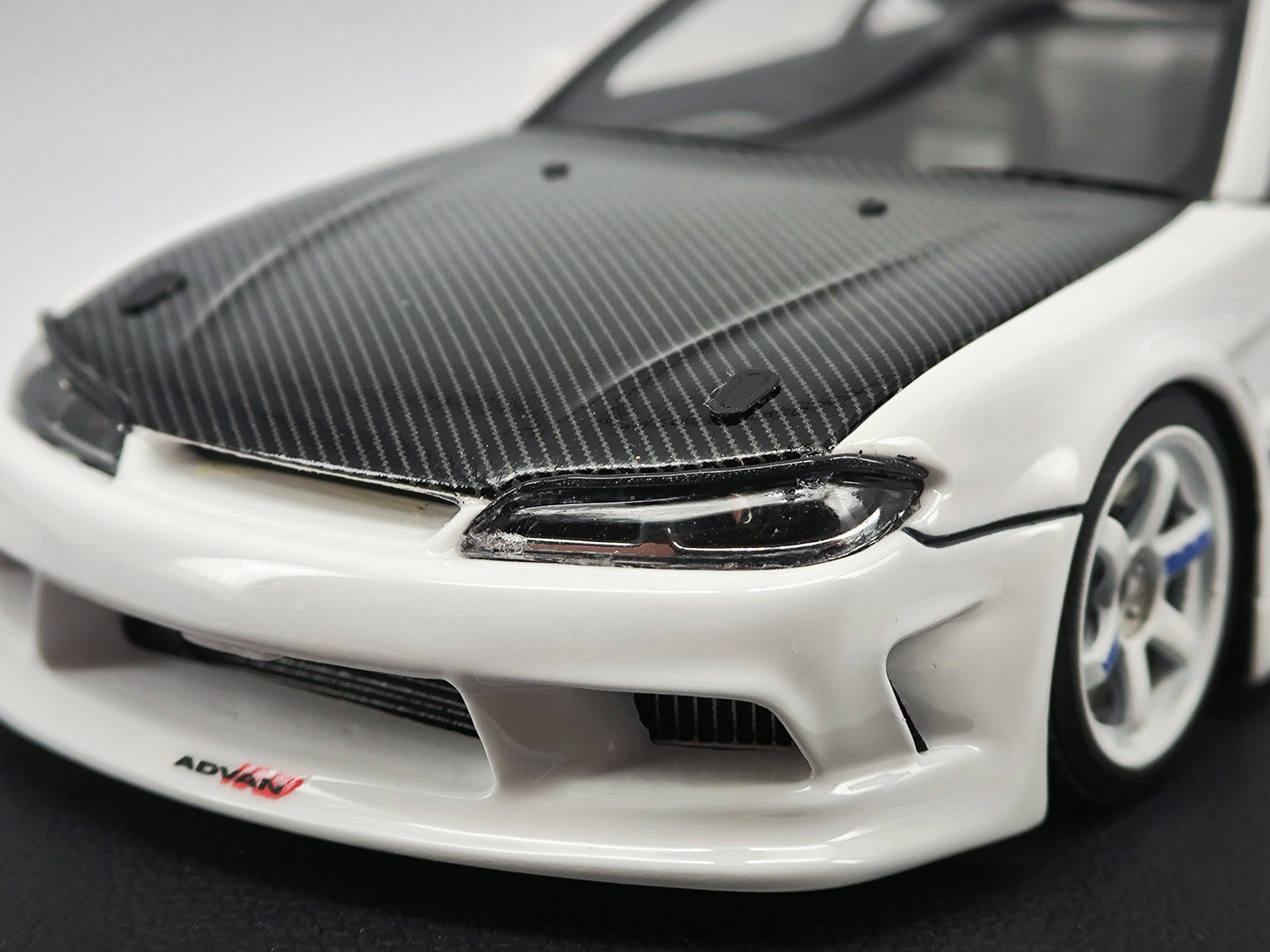 IG 1/43 Nissan s5 Silvia with engine simulation car model birthday gift ornaments