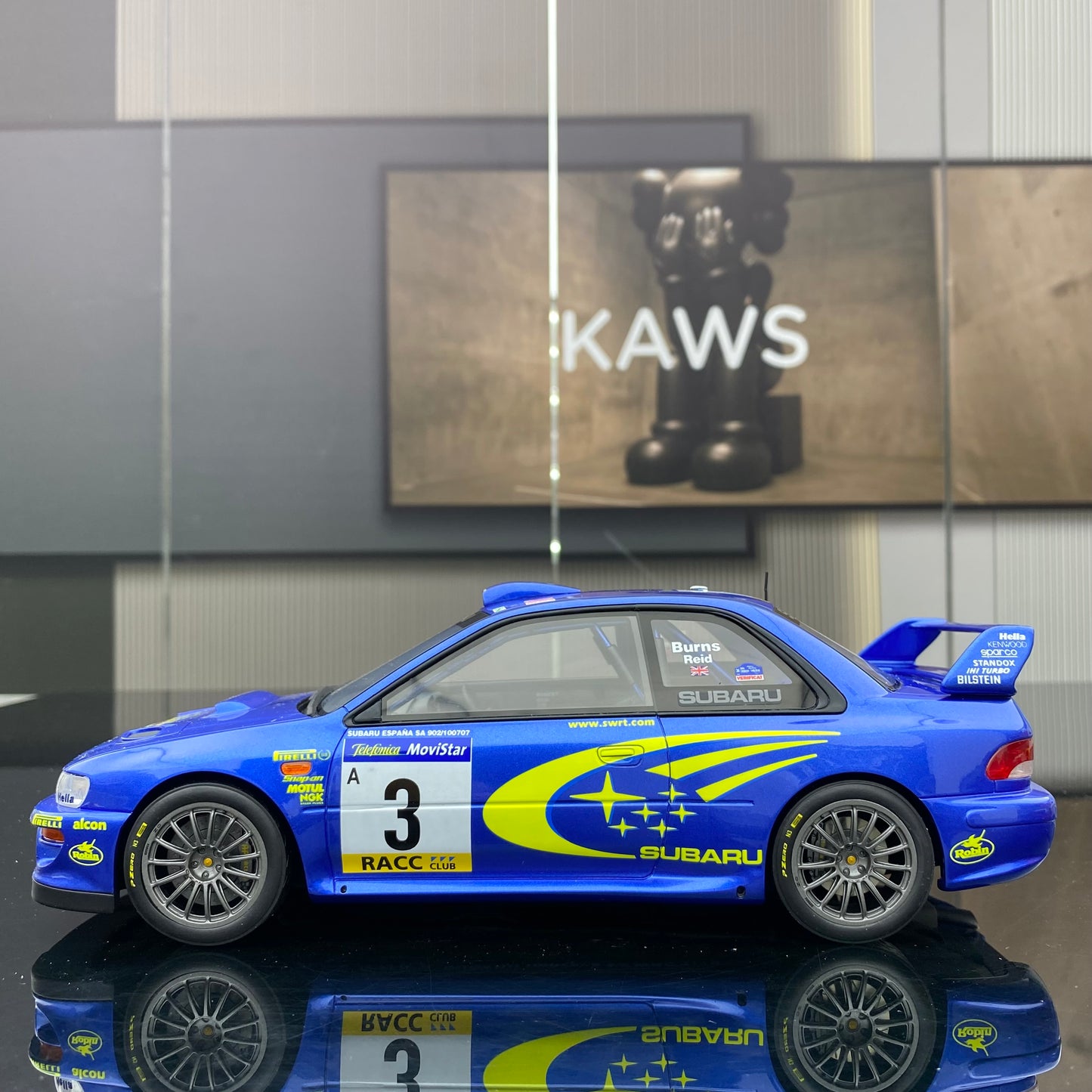 OTTO 1/18 Subaru IMPREZA S6 WRC Simulation Car Model Ornaments Gift OT472