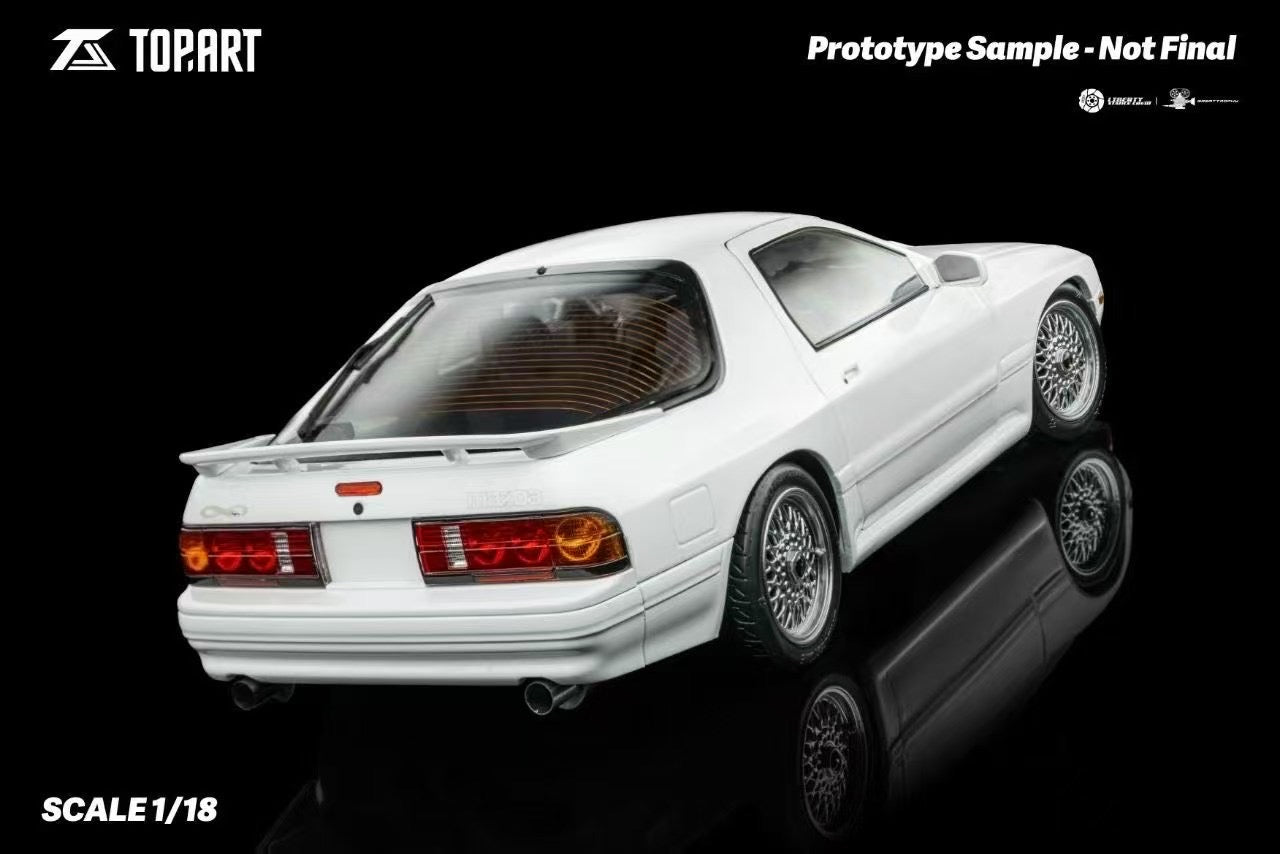 【Pre-sale 】TOPART 1/18 Mazda RX7 FC3S 1989 Alloy Full Open Car Model Ornaments