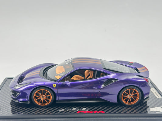 BBR 1/18 Ferrari 488 PISTA Arabian Purple Limited Edition Car Model