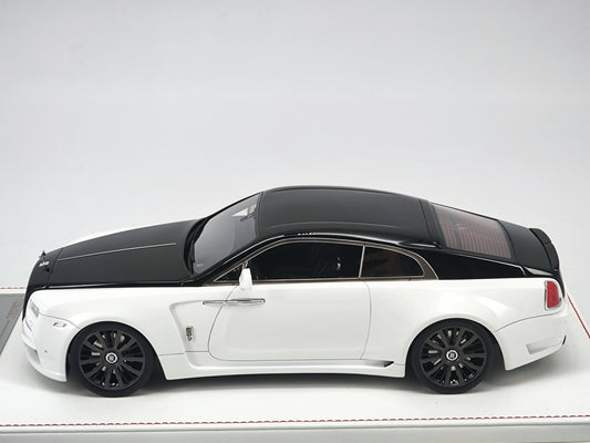 DG 1/18 Rolls-Royce Phantom Black and White Simulation Car Model Birthday Gift