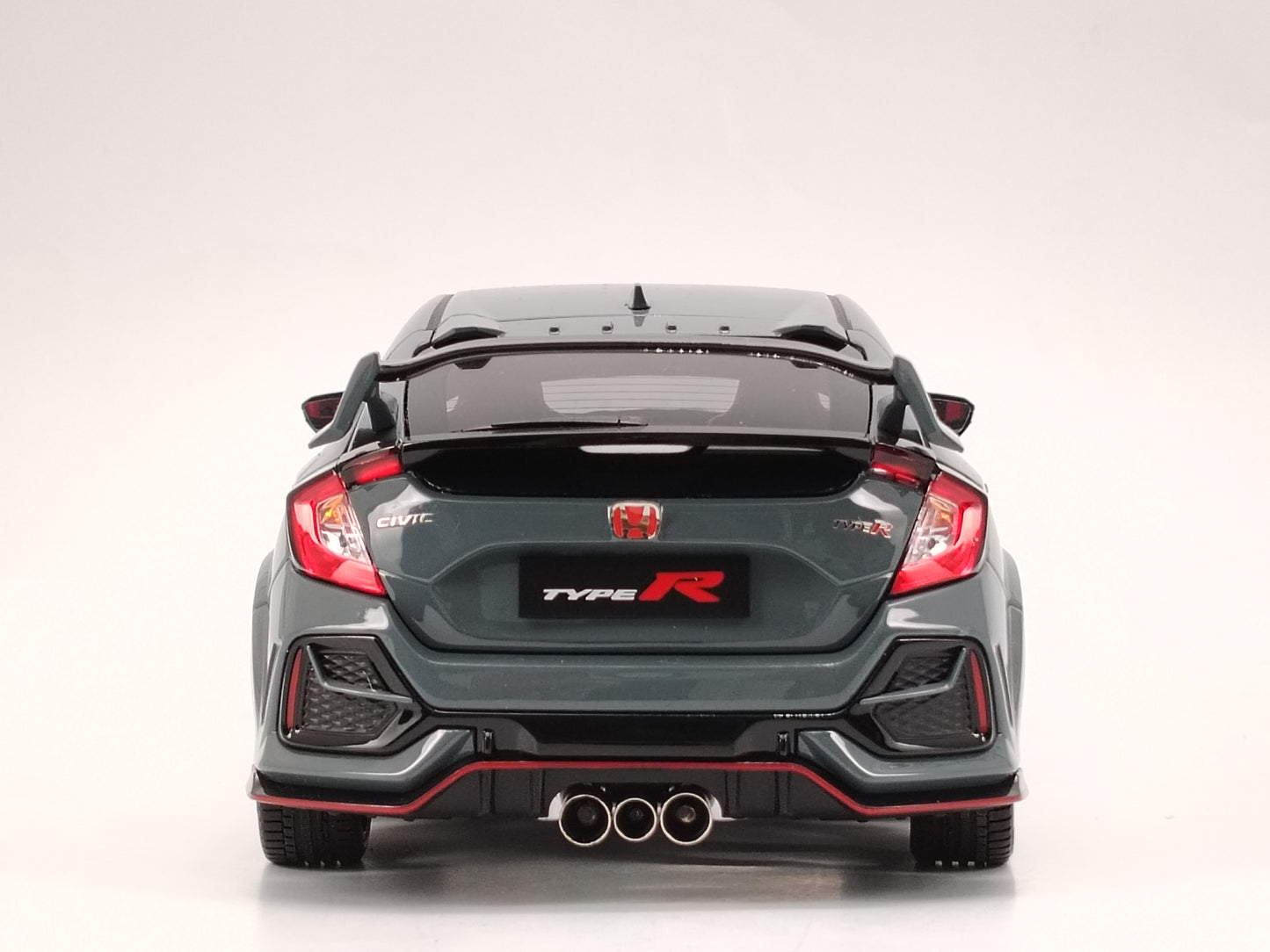 LCD 1/18 Honda Civic TYPE R FK8 Gray Diecast Car Model
