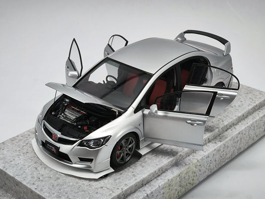 MH 1/18 Honda Civic Type R Silver Alloy Car Model