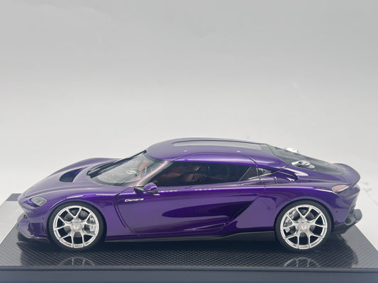 FRONTIART 1/18 Koenigsegg Gemera Purple Model Car Collectible