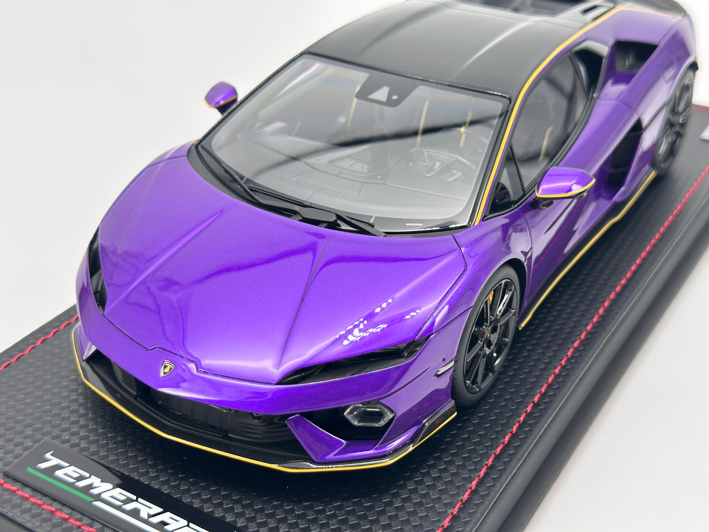 MR 1/18 Lamborghini New Calf Temerario AP Kit Version Parrot Purple Limited Model LAMBO062F