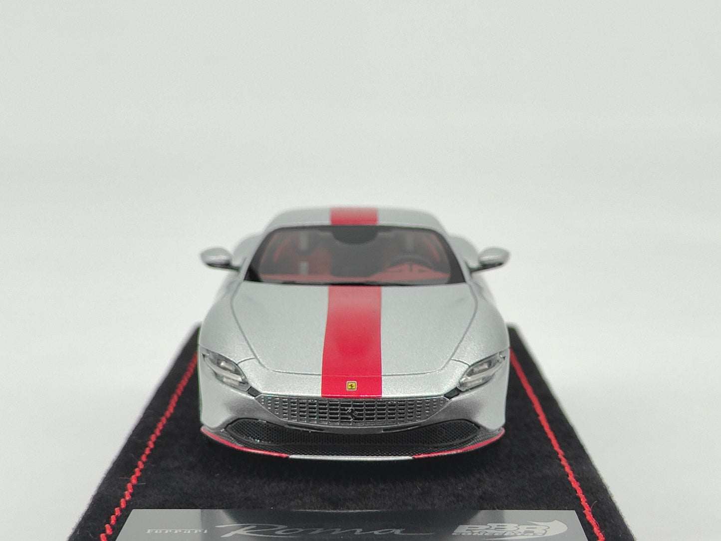 BBR 1/43 Ferrari Roma 30th Anniversary Special Edition Black Velvet Matte Silver Simulation Car Model BBRC236CH30