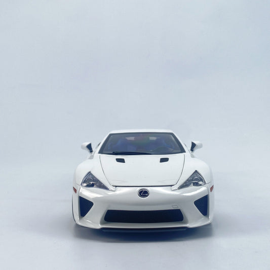 WELL 1/18 Lexus LFA white alloy simulation model car ornaments