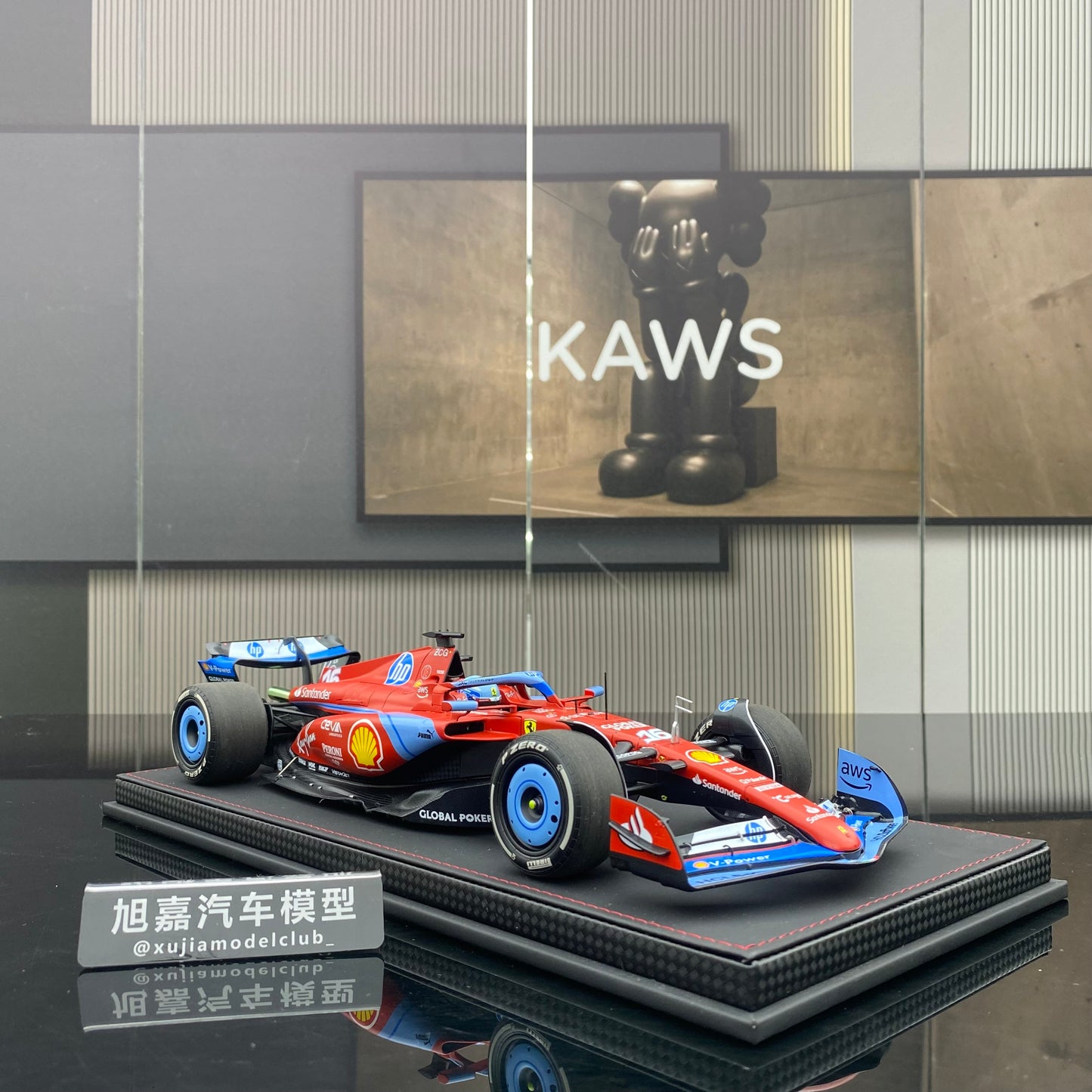 BBR1/18 Ferrari Miami #16 Charles Leclerc 3rd place racing car model
