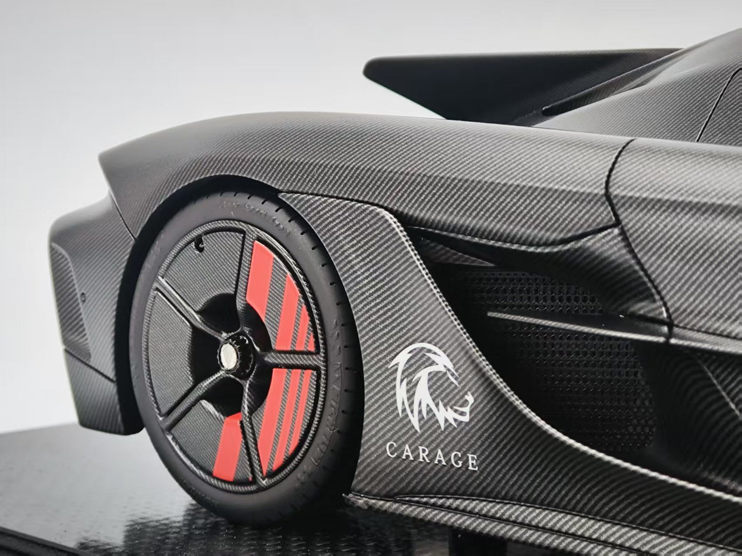 FA 1/18 Koenigsegg Jesko Absolut Carbon Black Resin Model Car