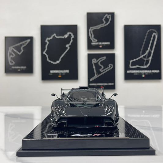 KASH MODEL 1/18 Pagani Zonda R Gloss Carbon Black KPZR002
