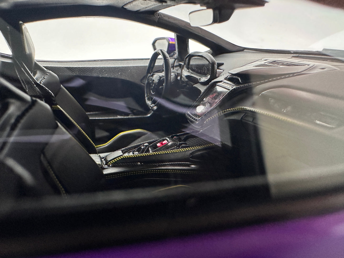 MR 1/18 Lamborghini New Calf Temerario AP Kit Version Parrot Purple Limited Model LAMBO062F