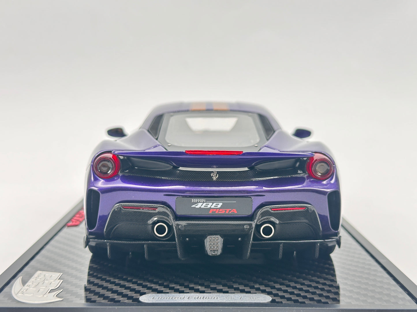 BBR 1/18 Ferrari 488 PISTA Arabian Purple Limited Edition Car Model