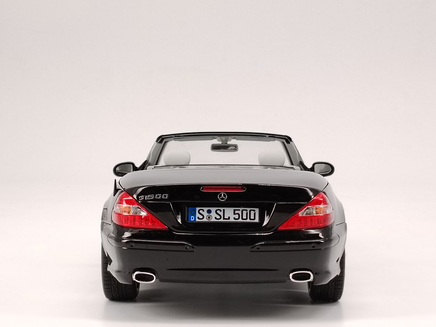Norev 1/18 Mercedes SL 500 2003 black alloy car model ornaments birthday gift