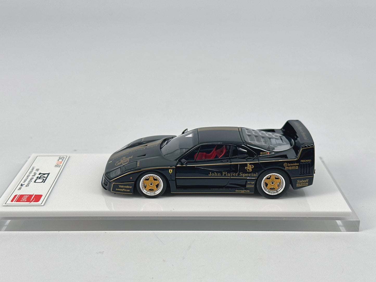 SCM 1/43 Ferrari F40 JPS Black Gold Paint Resin Model Car