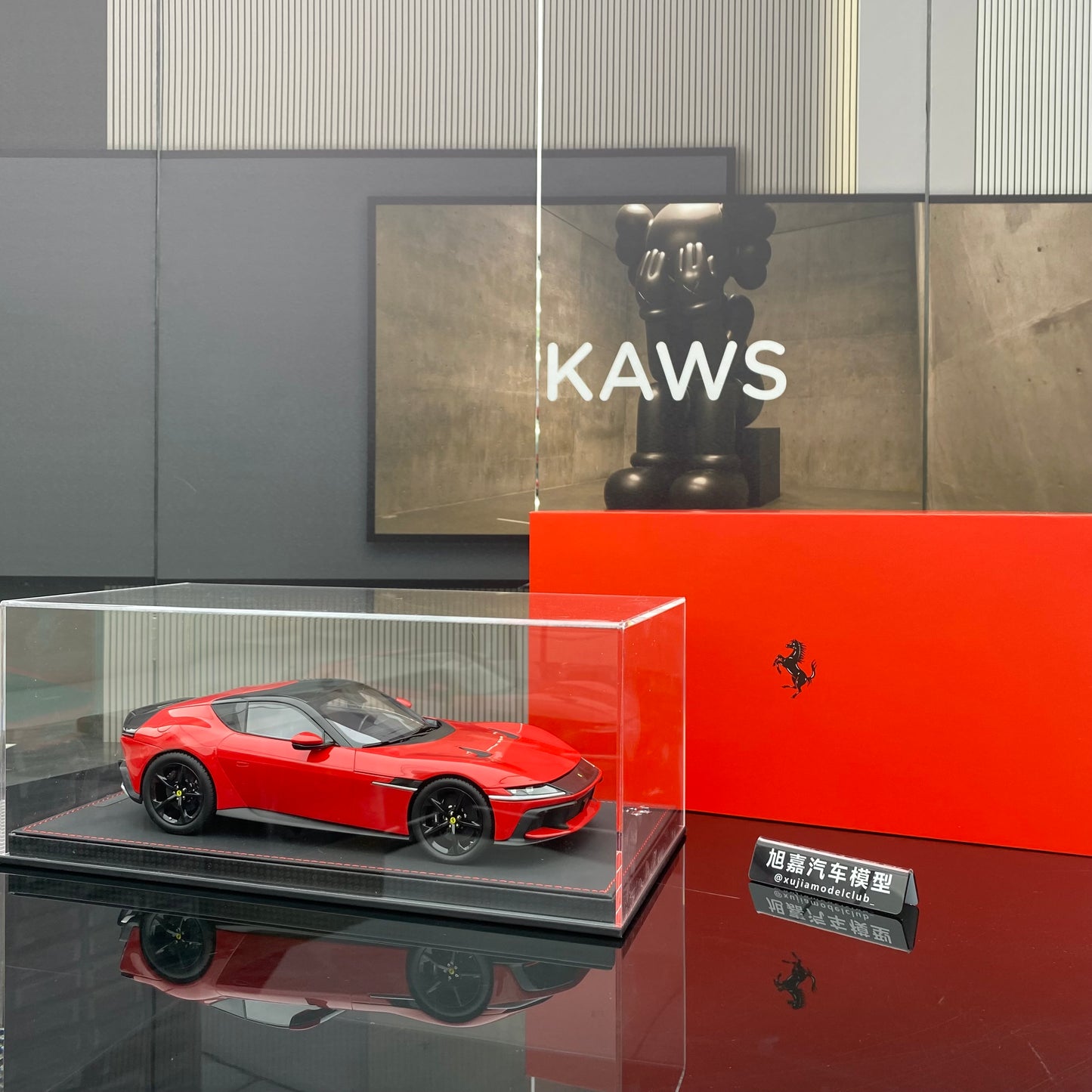 BBR 1/18 Ferrari 12 Cilindri Coupe Standard Red Resin Car Model Collection