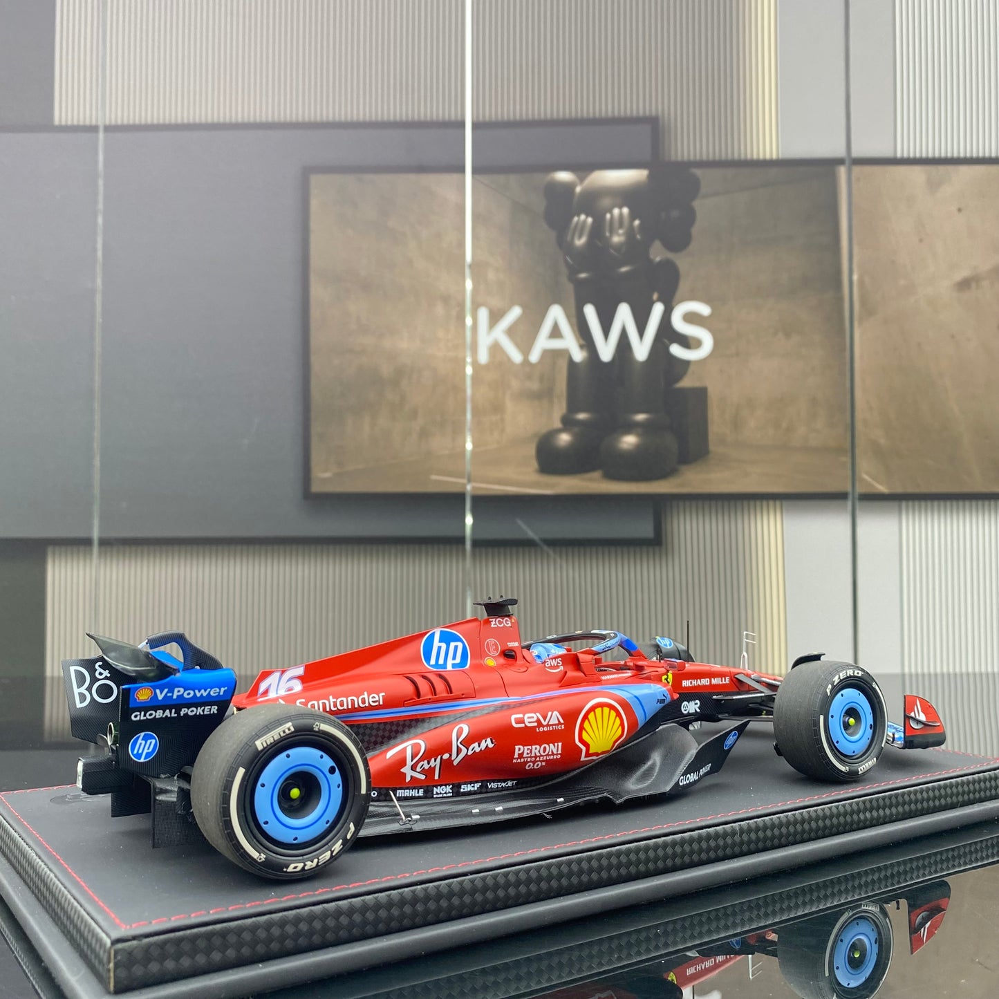 BBR1/18 Ferrari Miami #16 Charles Leclerc 3rd place racing car model