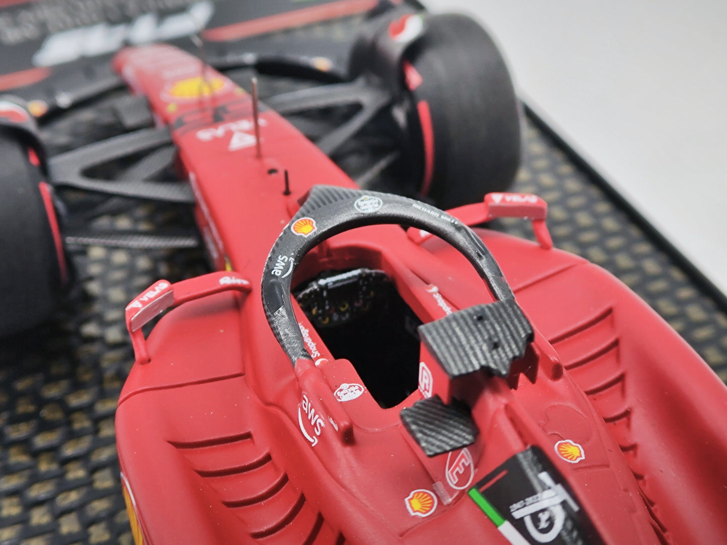 BBR 1/43 Ferrari SF-75 Bahrain Station Simulation Car Model BBRC275BCH