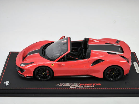 BBR 1/18 Ferrari 488 Pista Spider Standard Red Resin Car Model