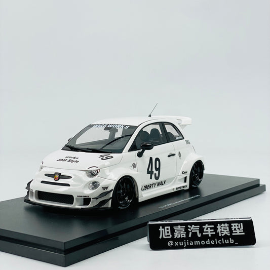 Topspeed 1/18 Abarth 595 LBWK simulation car model