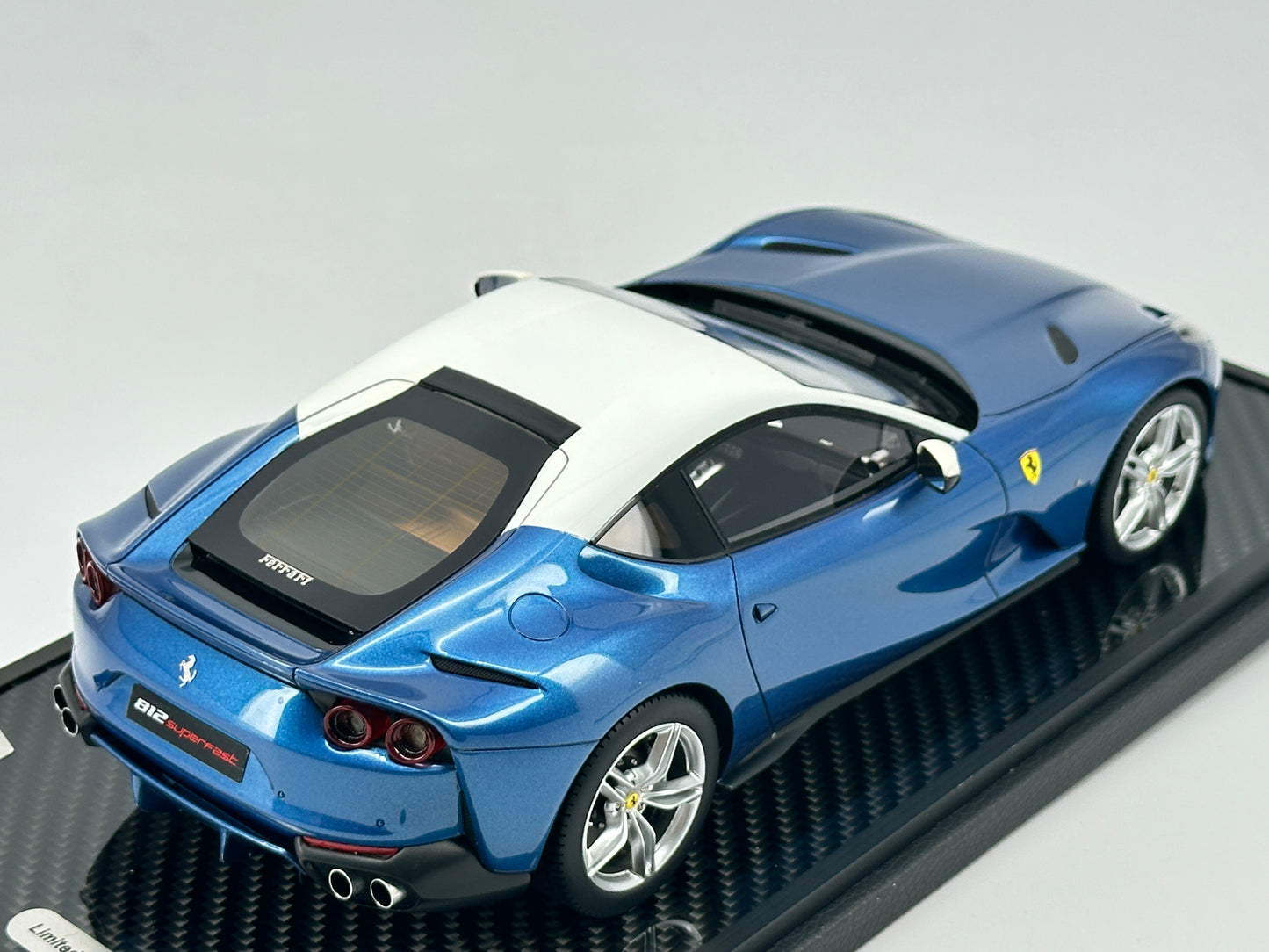 BBR 1/18 Ferrari 812 Superfast Light Metallic Blue Limited Edition Car Model Birthday Gift Ornaments