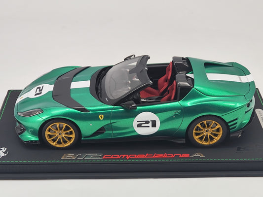 BBR 1/18 Ferrari 812 Competizione Jewel Green Limited Edition Model Car