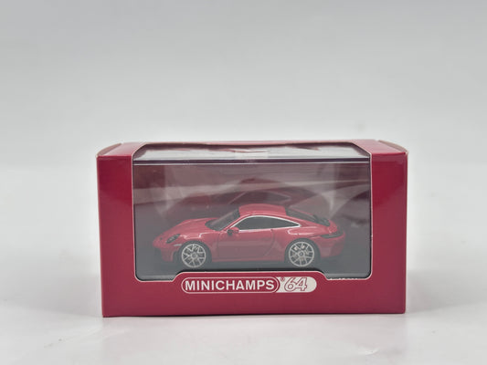 MINICHAMPS 1/64 Porsche 911 (992.2) GT3 TOURING 2025 Red Alloy Car Model 643064233