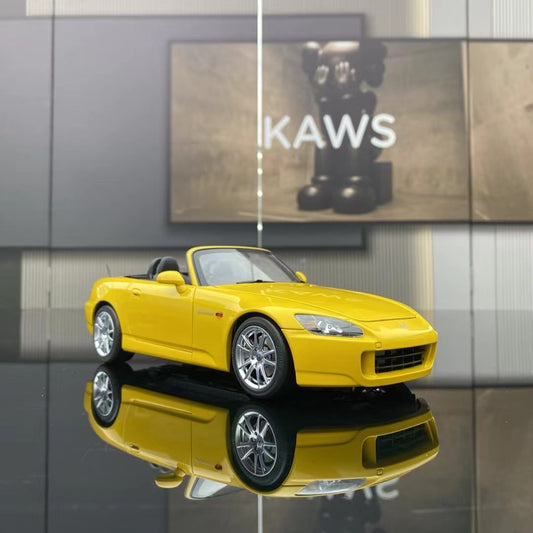 MH 1/18 Honda S2000 (AP2) Yellow Alloy Fully Open Simulation Car Model