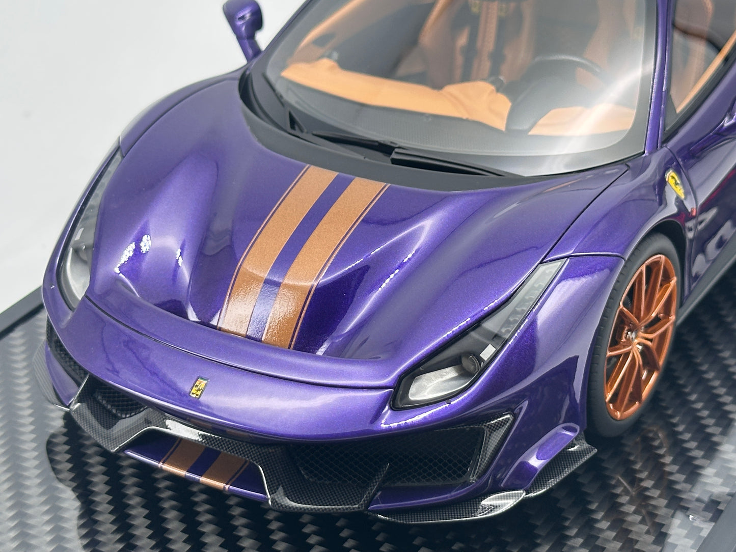BBR 1/18 Ferrari 488 PISTA Arabian Purple Limited Edition Car Model