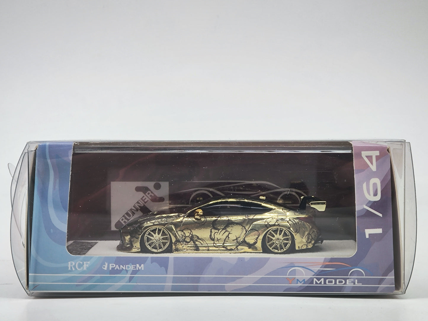 YM MODEL 1/64 Lexus RCF Rocket Bunny Simulation Car Model