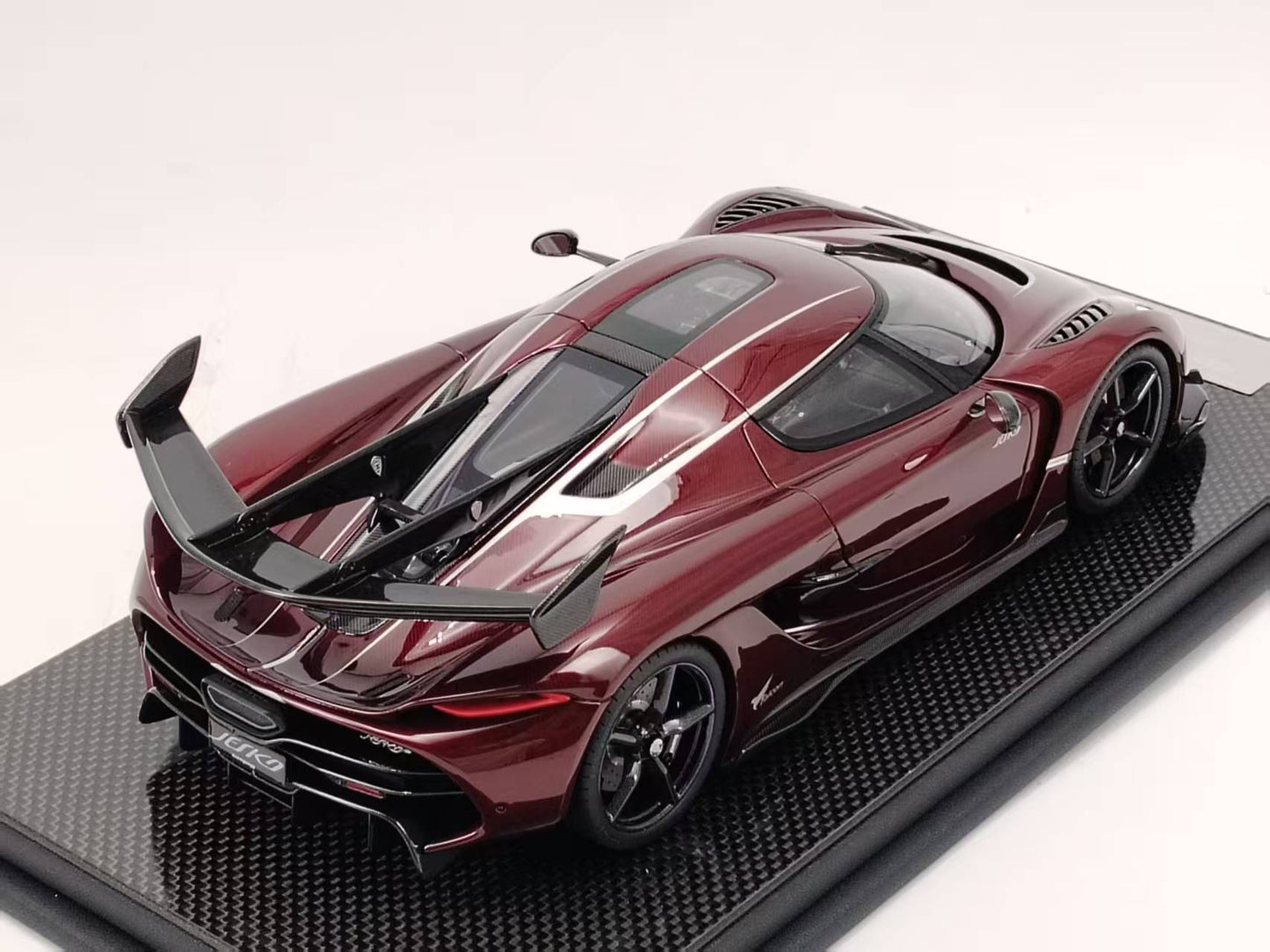 FRONTIART 1/18 Koenigsegg Jesko 7272 Red Carbon Resin Car Model FA162