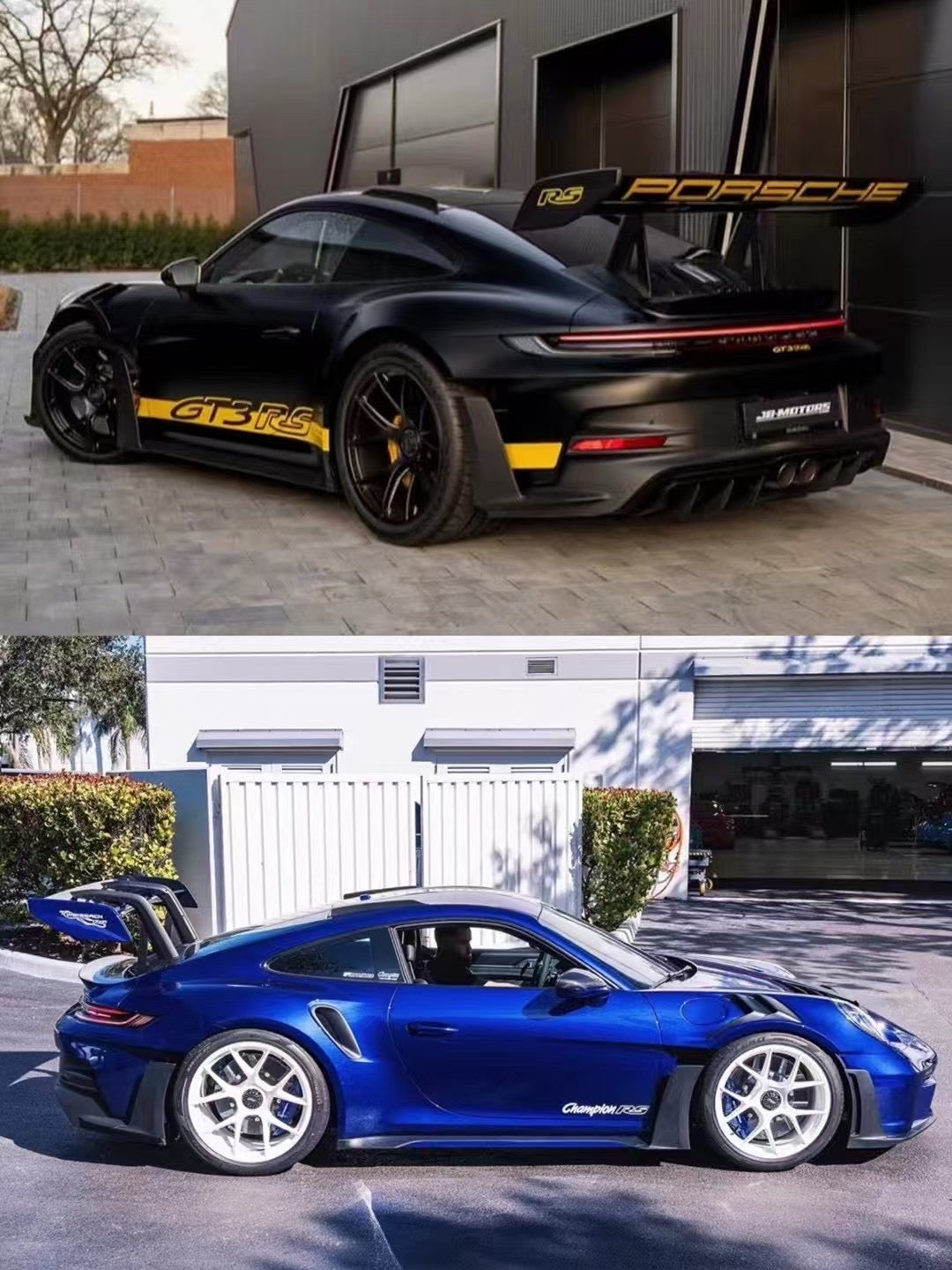 HH Model 1/18 Porsche 992GT3RS Limited Edition Car Model Ornaments Collection