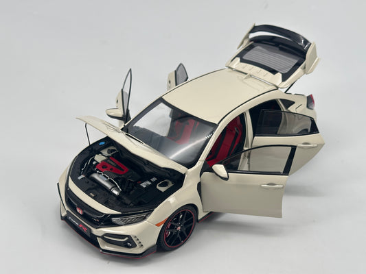 LCD 1/18 Honda Civic TYPE R FK8 White Alloy Car Model