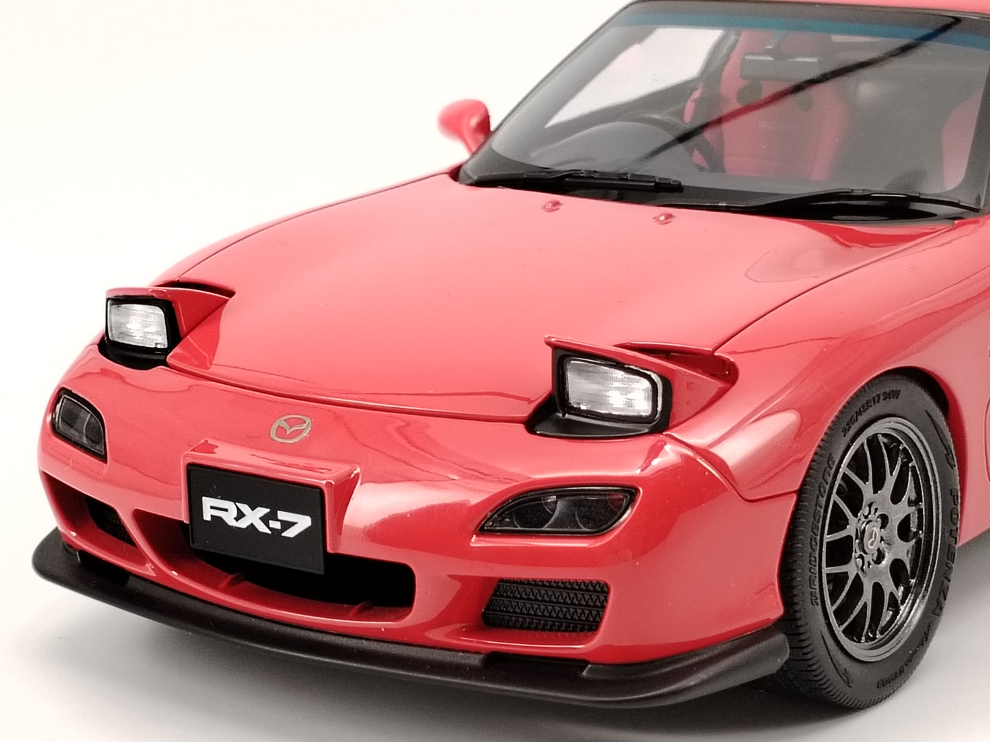 Polar Master 1/18 Mazda RX7 Alloy Full Open Red Car Model