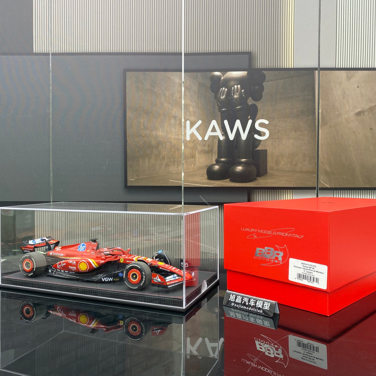 BBR1/18 Ferrari Miami #16 Charles Leclerc 3rd place racing car model