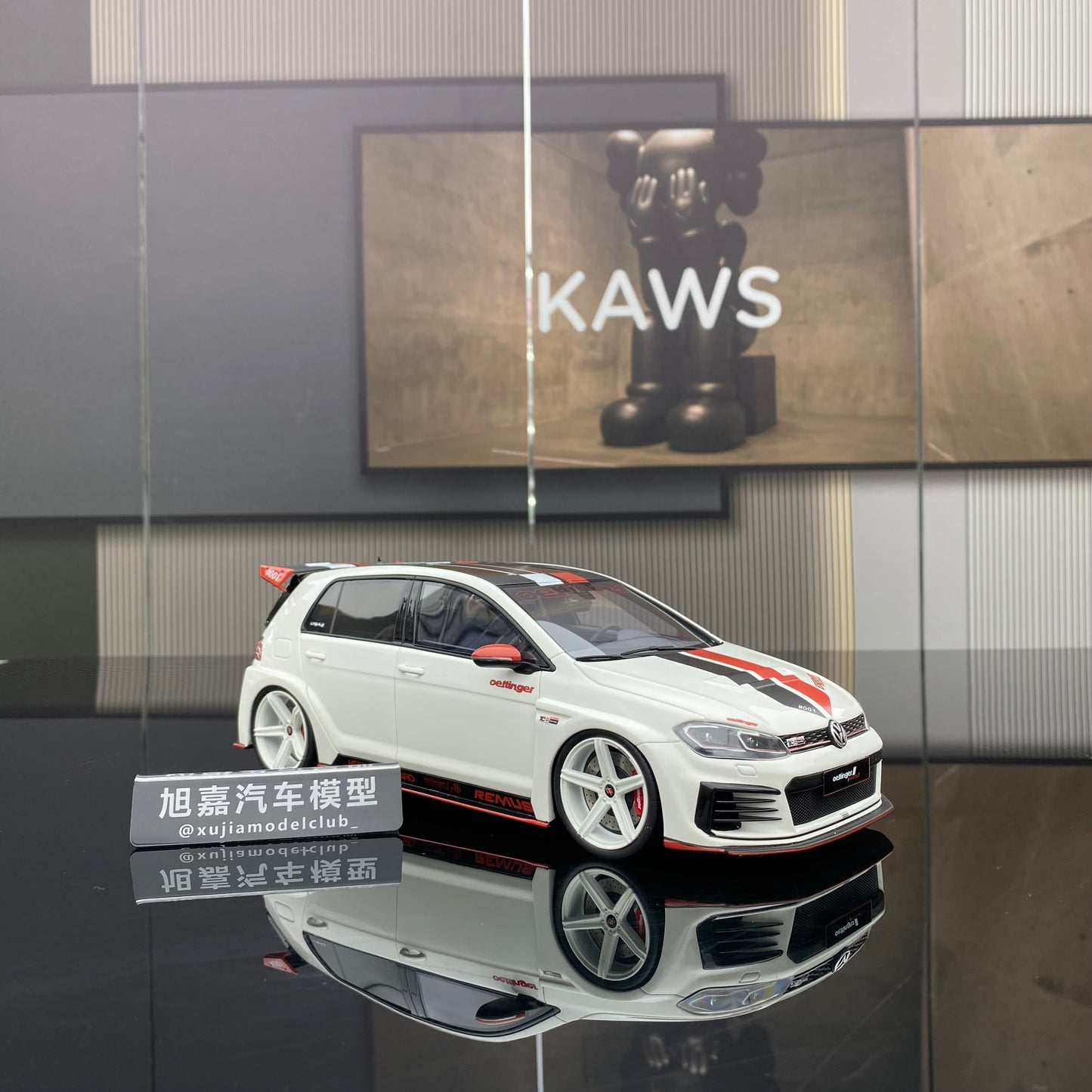 OTTO 1/18 Volkswagen GOLF VII GTI OETTINGER PURE white car model