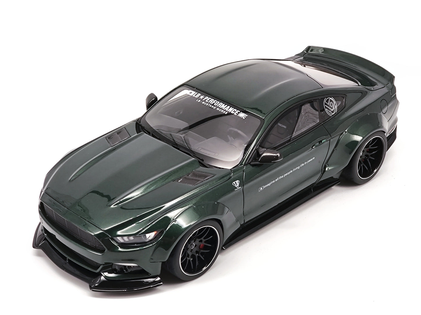 GT SPIRIT 1/18 Ford Mustang lbwk dark green simulation car model ornaments GT838