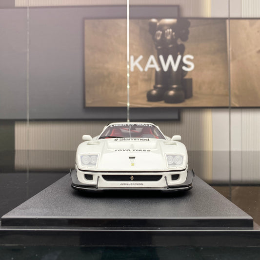 GT Spirit 1/18 Ferrari F40 white simulation car model collection ornaments